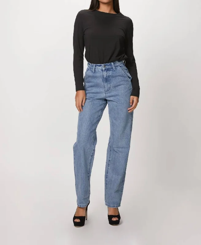 Women's Sporty Chic Clothes Mom Jean In Mott