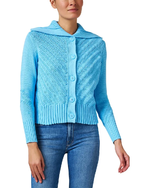 Stylish Women's Attire Kinross Diagonal Knit Cardigan