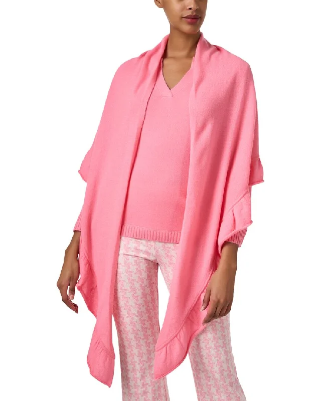 Women's Professional Attire Kinross Ruffle Trim Cashmere Wrap