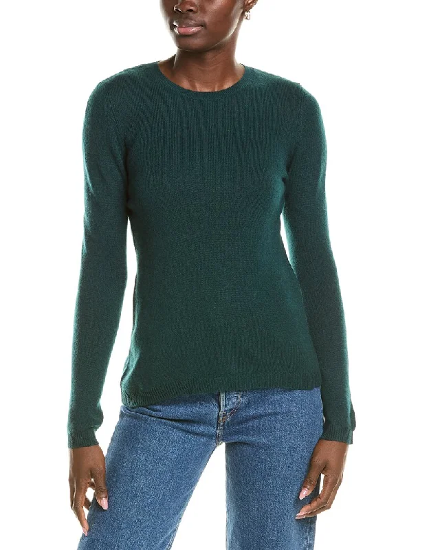 Affordable Women's Clothing Forte Cashmere Crewneck Cashmere Sweater