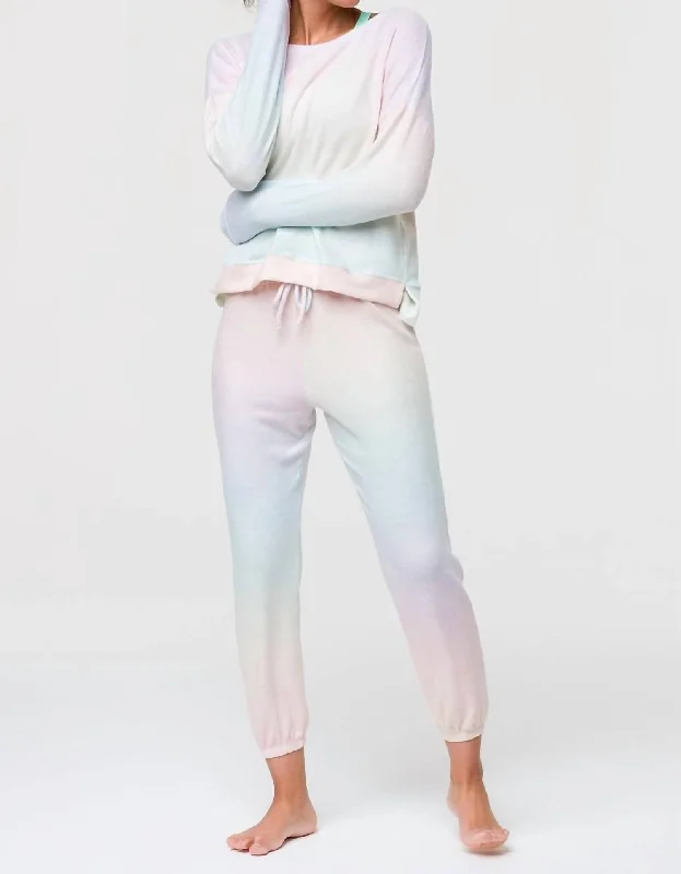 Women's Holiday Clothing High Low Sweatpant In Dreamsicle