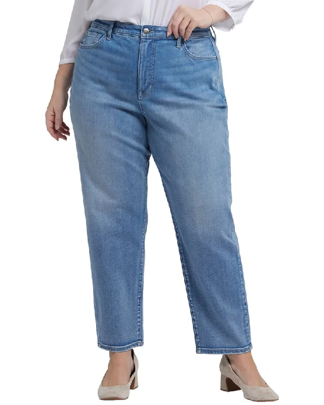 Plus-Size Women's Garments NYDJ boyfriend Blue Valley Relaxed Jean