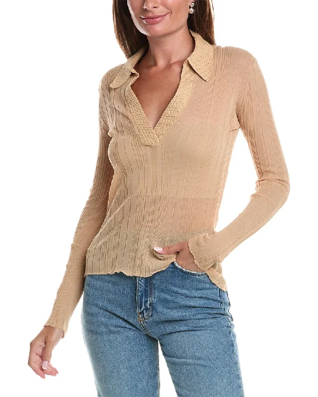 Women's Clothing For Travel BCBGMAXAZRIA Sheer Sweater