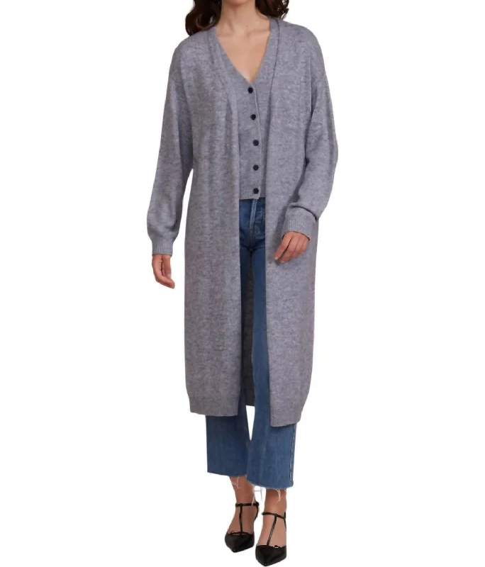 Fashion-forward Women's Clothing Samuel Cardigan In Grey