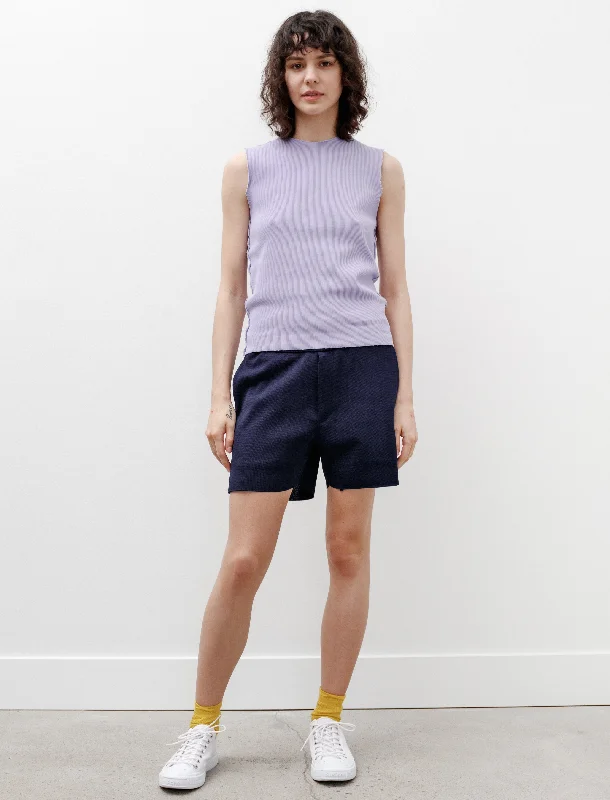 New Arrival Discounts High Twist Milan Knit Shorts Navy