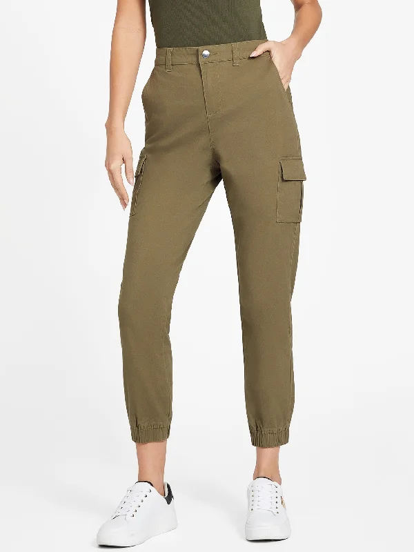 Casual Clothing For Women Gillianne Faux-Leather Cargo Joggers