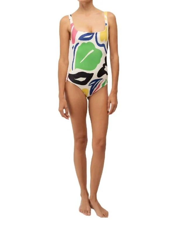 Women's Comfortable Lounge Attire Mile One Piece In Calla Multi