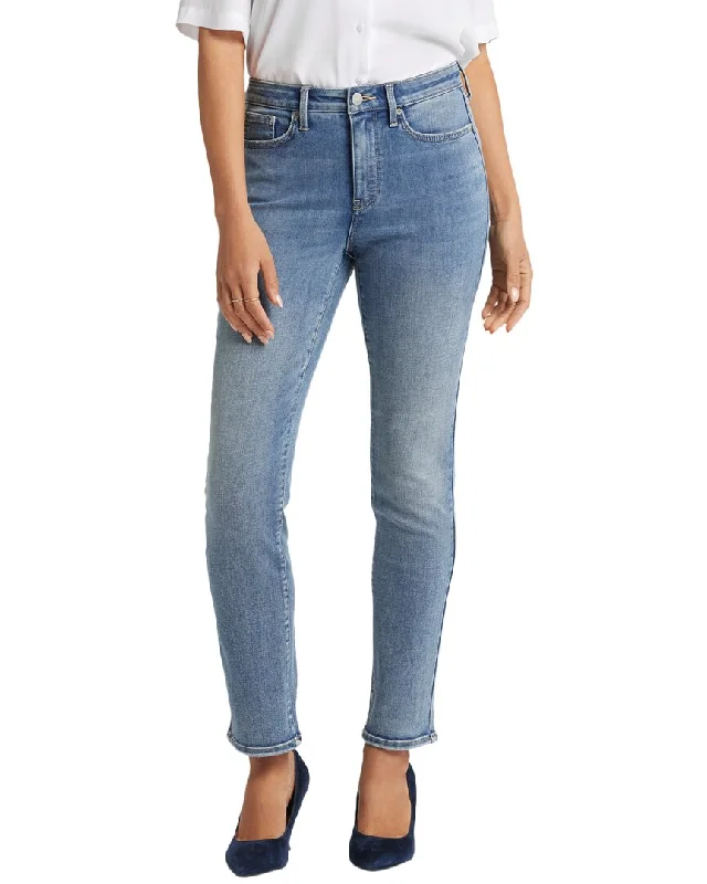 Women's Vacation Attire NYDJ Sheri Indigo Stream Slim Jean