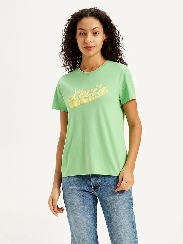 Women's Classic Attire Women's Brand Logo Regular Fit T-Shirt