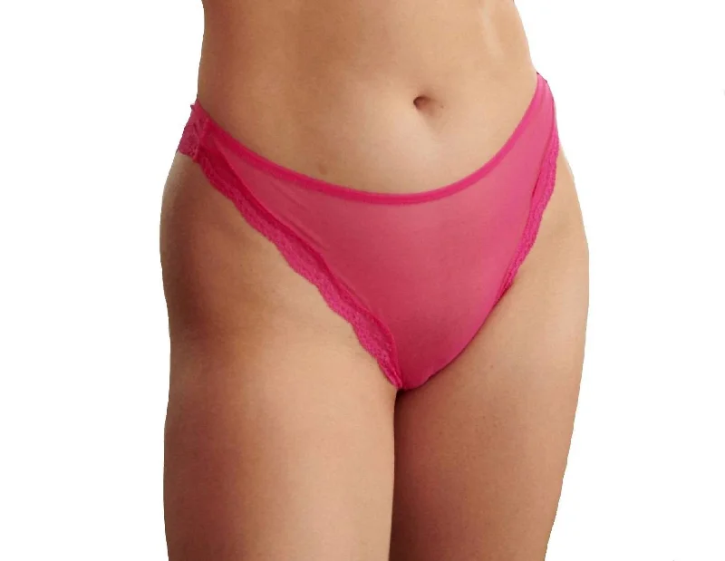 Women's Clothes For Work Events Lotus High Leg Bikini In Hot Pink