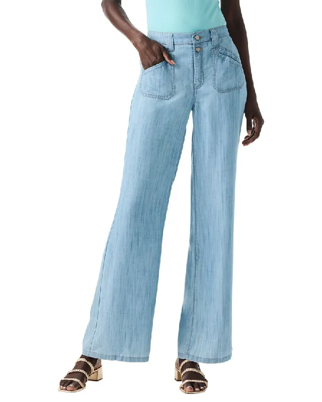 Charming Women's Garments NIC+ZOE Drapey Denim Wide Leg Jean