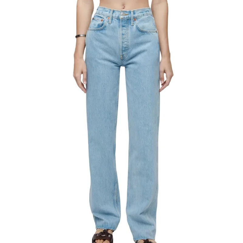 Casual Garments For Women 90's High Rise Loose Jean In Naf