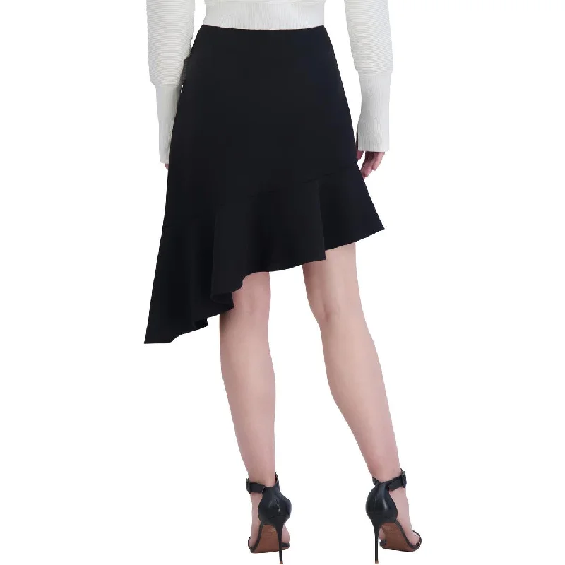 High-Quality Women's Fashion Dresses Womens Crepe Ruffled Asymmetrical Skirt