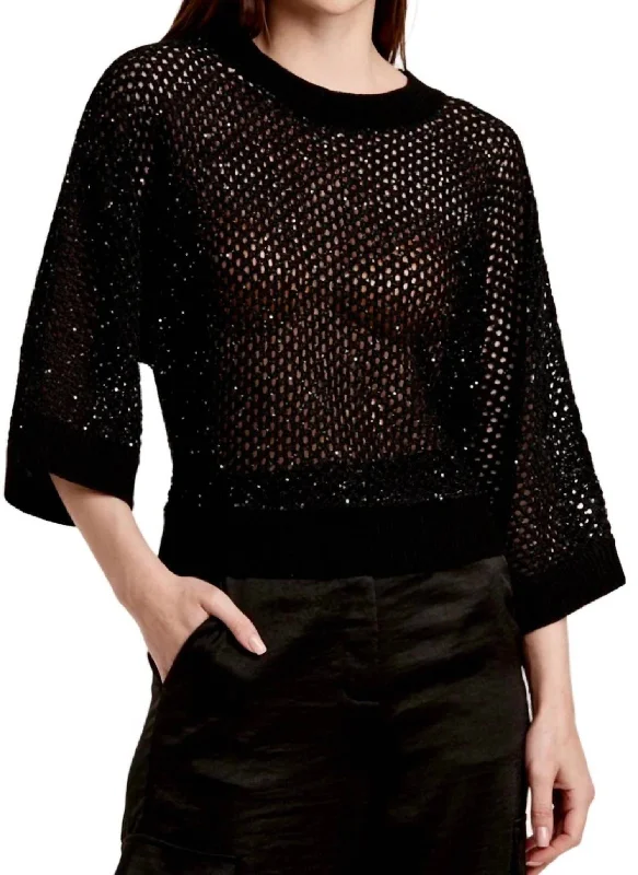 Women's Luxury Apparel Rosalia Sweater In Black