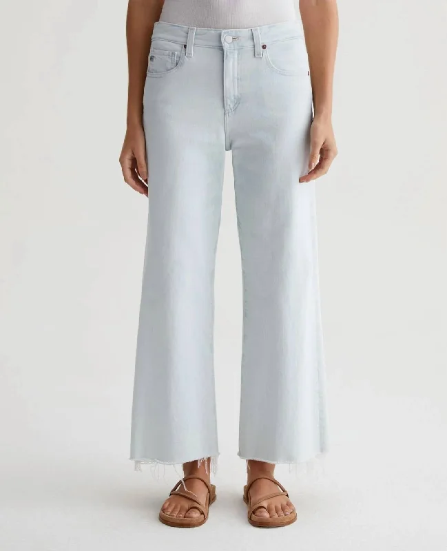 Women's Evening Attire Saige Wide Leg Crop Jean In Tide Pool