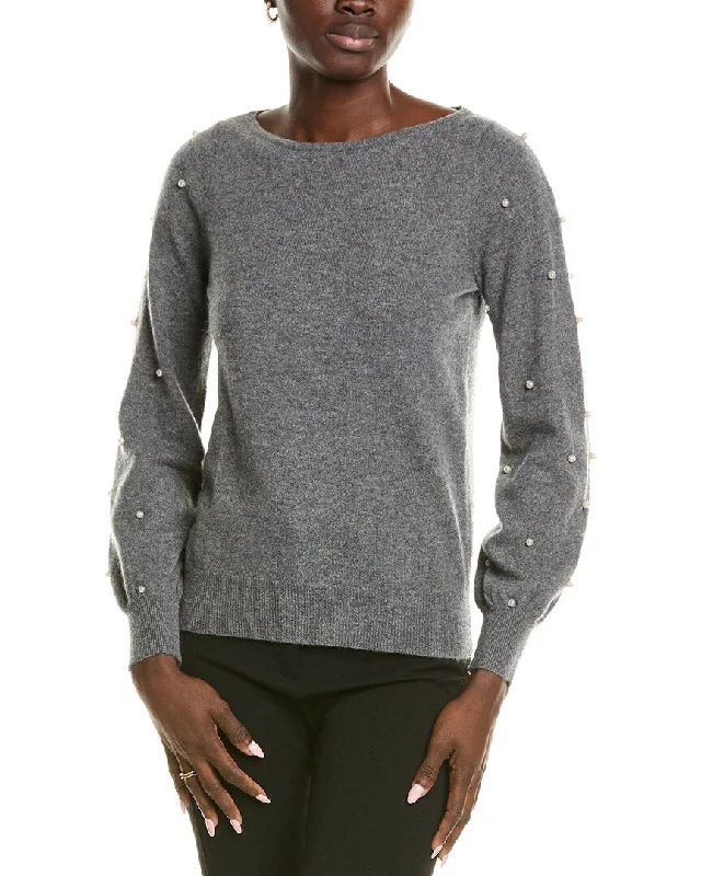 Women's Professional Clothes sofiacashmere Embellished Cashmere Sweater