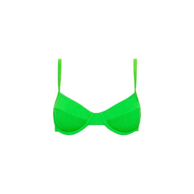 Women's Workout Garments Women's Ditzy Underwire Bikini Top In Peppermint