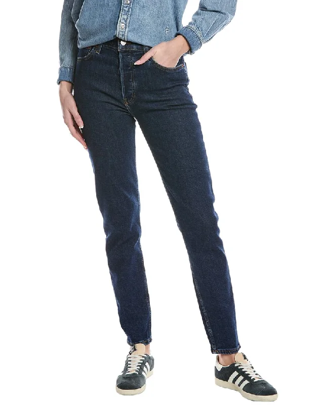 Women's Party Outfit RE/DONE Dark Rinse High-Rise Skinny Jean