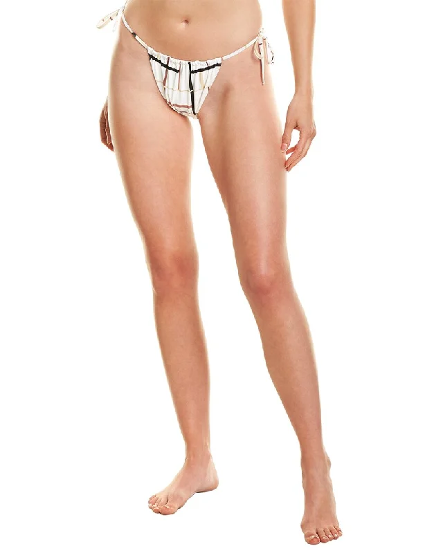 Women's Chic Outerwear Outfit WeWoreWhat Ruched String Bikini Bottom