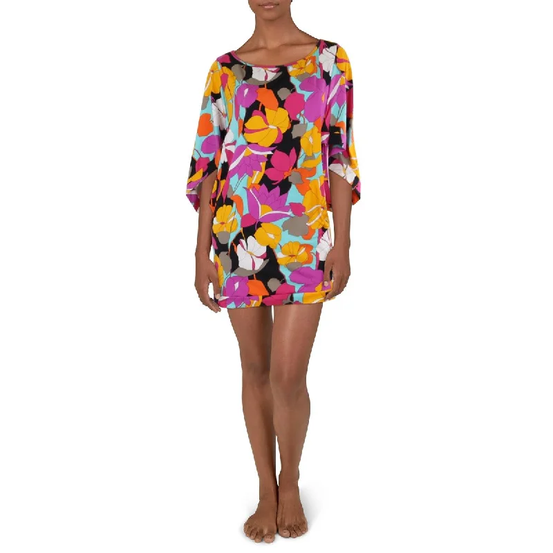 Women Wear Boutique Womens Printed Tunic Cover-Up