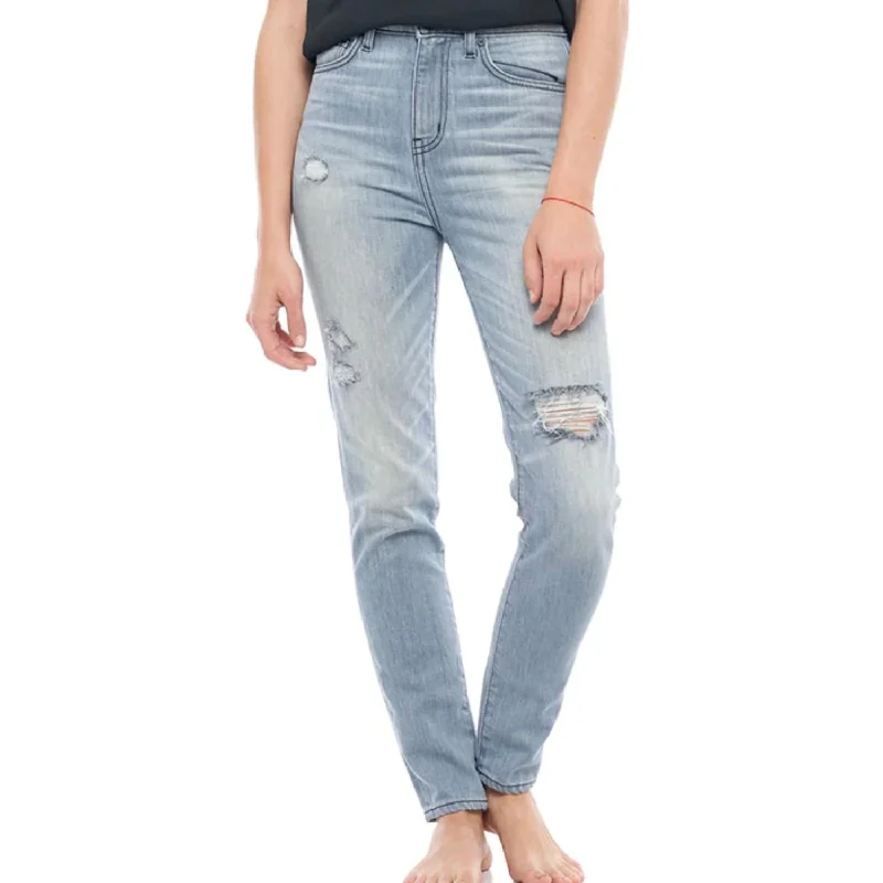 Women's Holiday Attire Joan High Waisted Skinny Jean In Light Blue