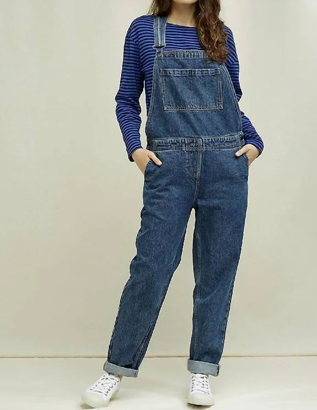 Affordable Women's Apparel Denim Overall In Medium Blue