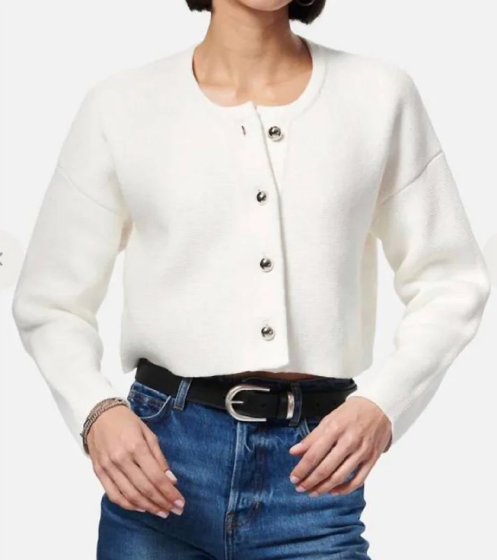 Stylish Outerwear Clothing For Women Hara Cardigan In Ceramic