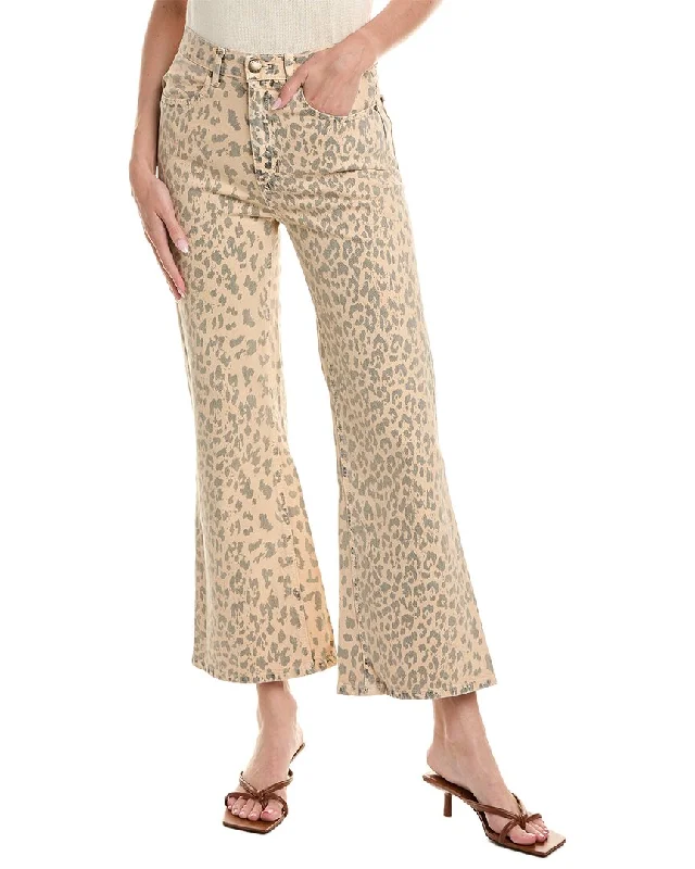 Women's Vintage Clothes THE GREAT The Kick Bell Vintage Leopard Jean