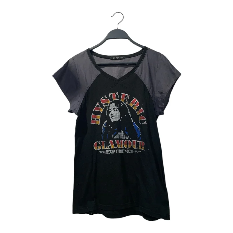 Women's Occasion Wear Clothes HYSTERIC GLAMOUR/T-Shirt/FREE/Black/Cotton/Graphic/0123CT27