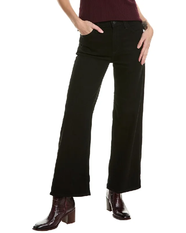 Comfortable Women's Apparel HUDSON Jeans Rosalie Black Rinse High-Rise Wide Leg Ankle Jean