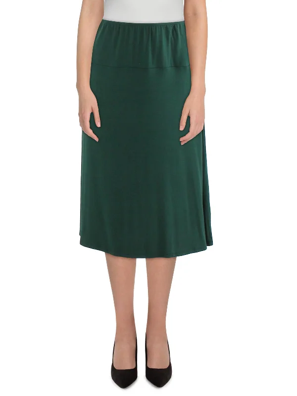 Extreme Clearance Deals Womens Solid Rayon A-Line Skirt