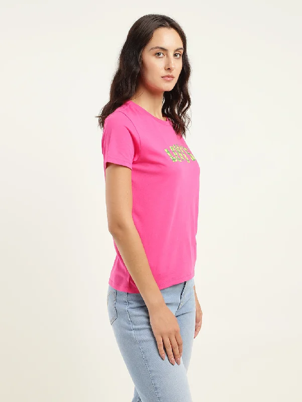 Women's Evening Attire Women's Brand Logo Crew Neck T-Shirt