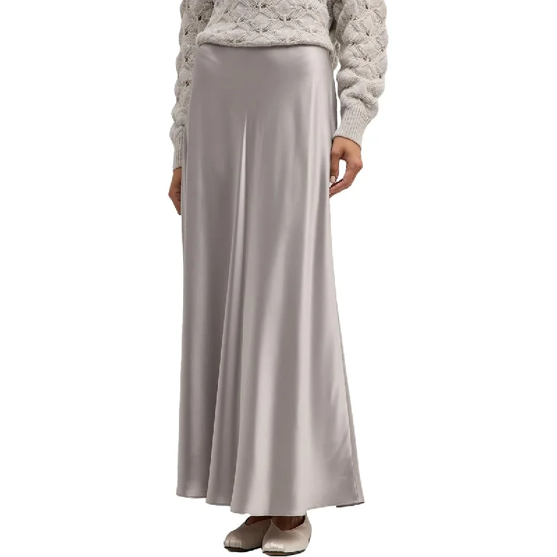 Elegant Women's Clothing Bias Womens A-Line Long Maxi Skirt