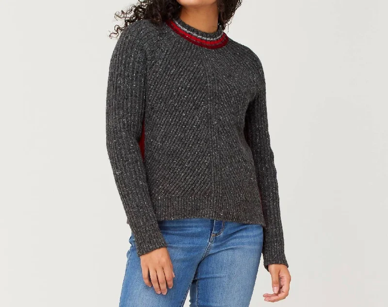 Women's Clothes For Work Bonnie Sweater In Charcoal