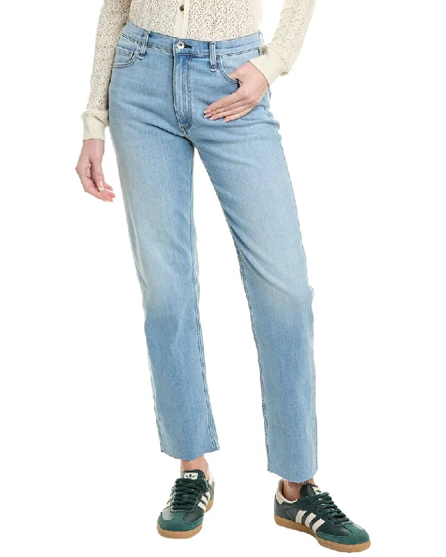 Women's Everyday Garments rag & bone Hattie Light Wash Mid-Rise Full-Length Jean