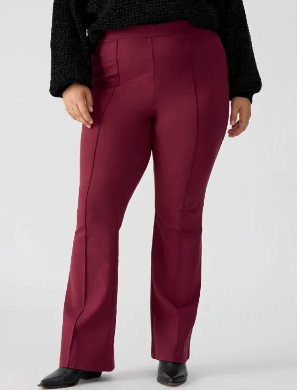 Women's Romantic Outfit Lana Flare Pants In Sugar Plum