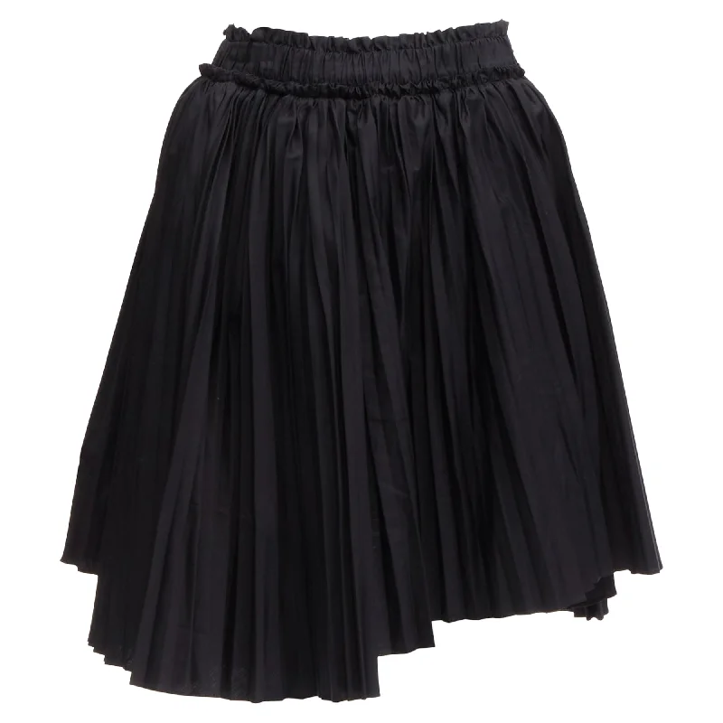 Women's Workout Clothing Tod's cotton asymmetric high low pleated skirt