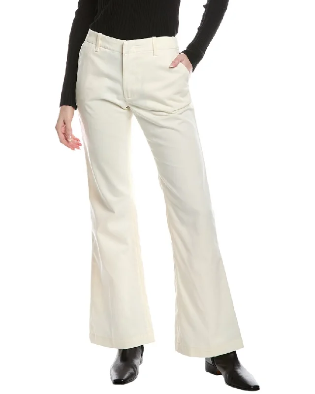 Fashionable Women's Wardrobe RE/DONE Mid-Rise Flared Trouser Ivory Jean