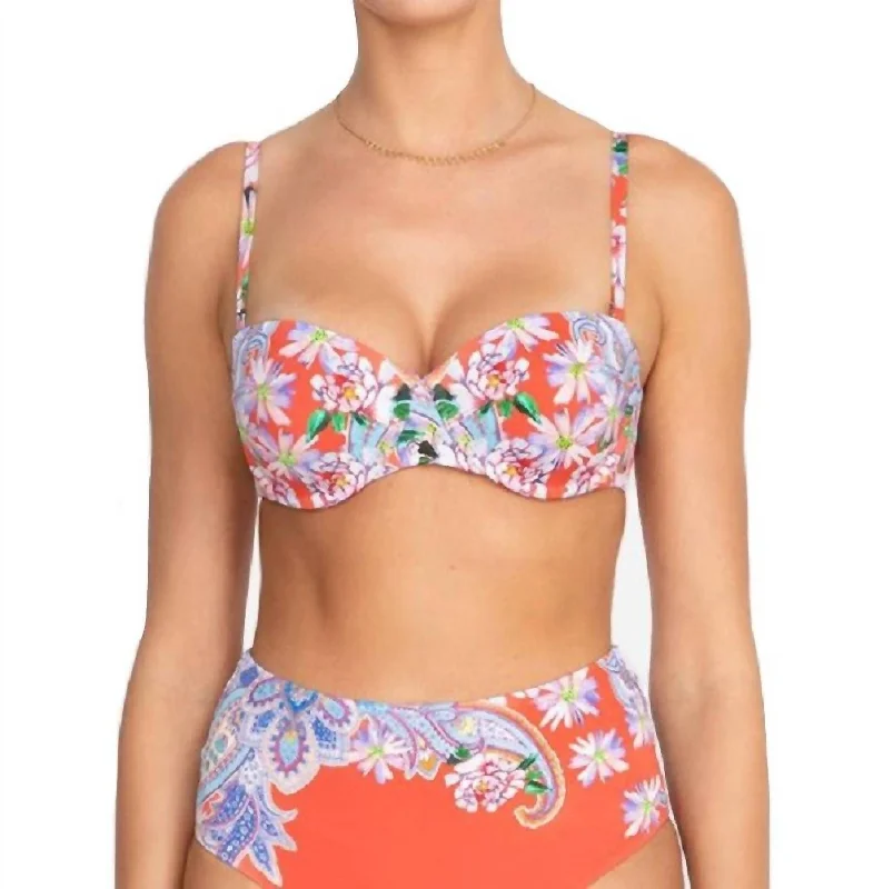 Women's Clothes For Special Occasions Drew Structured Bikini Top In Multi