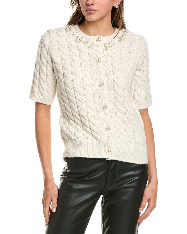 Comfy Women's Outfits for Daily Wear BCBGMAXAZRIA Cable Knit Cardigan