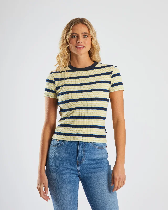 Sustainable Women's Clothes Yolanda Tee Pale Banana